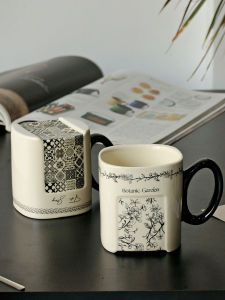 Cốc Cà Phê Bằng Gốm Sứ Dung Tích Lớn Kiểu Pháp Cổ Điển Cho Cặp Đôi Và Phụ Nữ Cốc Trà Dùng Trong Gia Đình Cốc Ăn Sáng