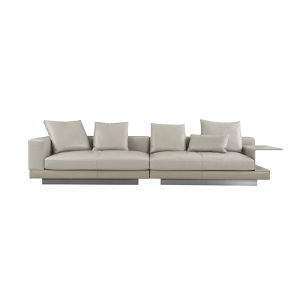 Italian Luxury Designer Top Leather L-shaped Sofa