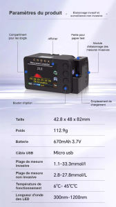 🔥Medical blood oxygen detector Finger-clip blood oxygen saturation monitor Oxygen saturation clip