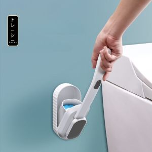 Chổi cọ toilet đóng mở tự động tích hợp miếng tẩy rửa dụng cụ cọ rửa phòng vệ sinh siêu sạch thế hệ mới