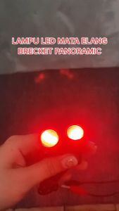 Lampu Mata Elang Super Terang Kedap Kedip Strobo 3 LED WARNA MERAH 2pcs Termasuk Bracket MS