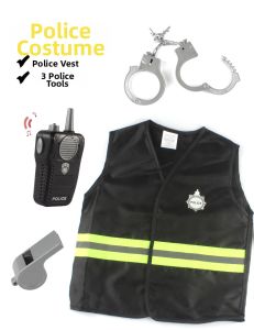 Kids Firefighter and Policeman Cosplay Toy Set