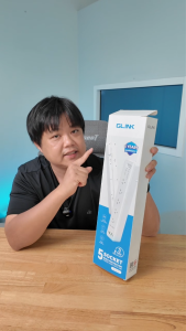 GLINK GLS-01 กันไฟกระชากฟีเจอร์แน่น 5 ช่อง พร้อมช่อง USB-C PD 20W สายยาว 3 เมตร By มหาชะนี