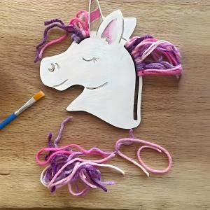 20Pc Wood Unicorn Crafts Unfinished Wood Unicorn Cutouts Wooden Unicorn Hanging Ornaments DIY Unicorn Craft Gift Tags
