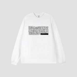 Trendy Cotton Long Sleeve round Neck Mens T-shirt Spring Autumn New Style Loose Fit Breathable Comfortable American Casual Style