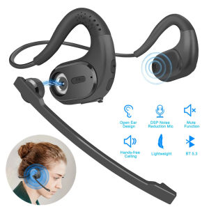 🎧 【Reaystock】 + FREE Shipping 🎧G9 Trucker Bluetooth Headset Sports Wireless Headphones with Removeable Boom Microphone Mute Button Open Ear Bluetooth Earphones