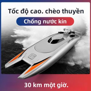 Thuyền Điều Khiển Từ Xa Tốc Độ Cao 2.4G Động Cơ Điện Hai Động Cơ Dung Lượng Lớn Chống Thấm Nước Đồ Chơi Quà Tặng Dành Cho Độ Tuổi 14 Trở Lên