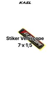 Sticker Veloscope Timbul Veloskop 3D Resin 15x7 Cm Senti meter 15 x 7 Stiker Emblem Filter Karet