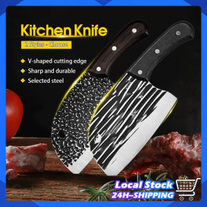 Kitchen Knife Household Meat Bone Chopper Cleavers Knife Pisau Dapur Potong Daging Heavy Duty Chef Knife Super Sharp Wide Blade Chopping Knife