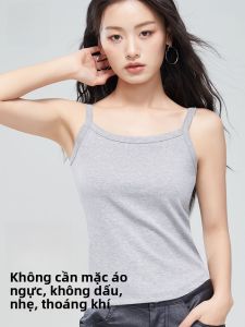 MiiOW | Áo ba lỗ không tay mỏng kiểu U hở lưng cho nữ mùa hè Áo tập thể dục cổ tròn màu trơn mặc trong và ngoài