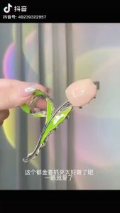 HTF Gentle Tulip Hair Clip Enamel Hair Clips Hair Pin For Women Girls Hair