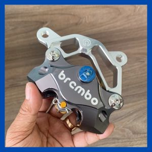 ( Tặng 2 Ốc salaya ) Heo trước và Pát Sirius đĩa 260/267mm heo 2 Piston đối xứng màu xám