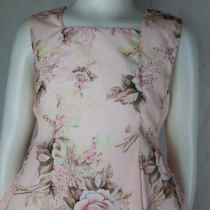 Big Joy Girls Casual Dress Cristina With Skirt Pleated Floral Peach For Ages 5 to 11 Yrs Old 553160