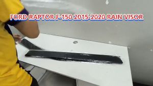 GCAO RAIN VISOR RAPTOR F-150 2015 2016 2017 2018 2019 2020 BLACK 1.8MM (11692)