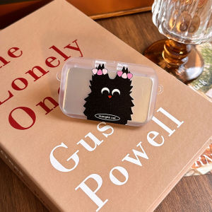 Portable Cute Cat Mirror Phone Clip Shoulder Strap Multi-Functional Anti-Loss Handheld Lanyard Universal Acrylic Nylon Wire