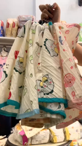 Áo choàng cánh dơi chống nắng cho bé sơ - Áo choàng sơ sinh Xô Muslin siêu mềm mịn - Áo khoác chống nắng cho bé