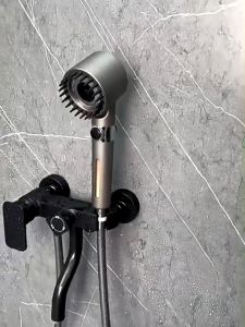 Set Shower Jerman Multifungsi Yang Mudah Disesuaikan/Shower Head Kepala Pancuran Tekanan Tinggi 6 In 1 Multifungsi - Shower Kamar Mandi - Shower Tekanan Tinggi - Kepala Shower Super Kencang - Sower Mandi Gantung Mura LS