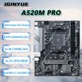JGINYUE A520M PRO Motherboard M-ATX AM4 For AMD Ryzen5000 series CPU EXPO DDR4 RAM Desktop PC out of box 5500/5600/5700GT ARGB. 