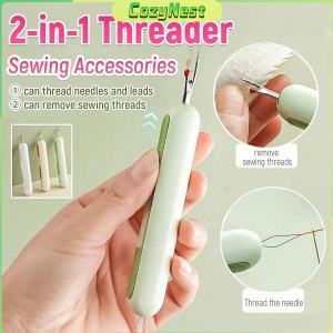 C.N 2 in 1 Multifunctional Thread Seam Ripper Needle Threader Household Sewing Accessories Tool 1Pc