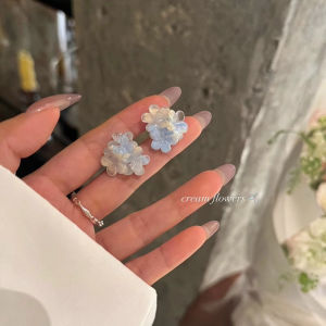 Hoa Tai Tua Rua Màu Xanh Mùa Hè Phong Cách Bohemian Cho Phụ Nữ Trang Sức Thời Trang Trang Trí Tai Đi Biển Trang Trí Tai Mới 2025