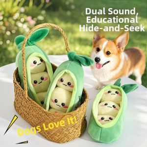 HOOPET | Chewable Squeaky Dog Treat Dispenser Toy