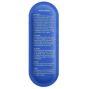 Travel Insulin Gel Ice Bag Reusable Cooling Bag Refrigerated Ice Strip Cold Insulation Ice Pack for Pain Relief Medicine Storage