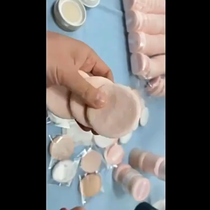 10Pcs Soft Pure Cotton Powder Puff Loose Powder Dry Makeup Puff Velour Makeup Puff Makeup Powder Puffs Flocking Powder Puff Flawless Foundation Evenly Apply Tool