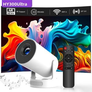 Máy Chiếu Thông Minh Di Động HY300Ultra Android WiFi 6 Giải Mã 4K Tự Động Chỉnh Keystone Tích Hợp Loa Dành Cho Rạp Hát Gia Đình