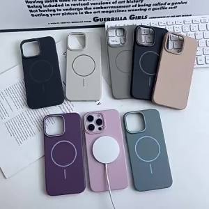 Minimalist Skin Feel Thin Circle Magnetic Case For Xiaomi 17 T Pro 17 Ultra 17 Pro Max 15T Pro 14T Slim Shockproof Protect Cover
