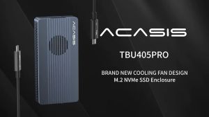 ACASIS USB4.0 M.2 Nvme 40gbs SSD Enclosure 40Gbps Compatible Sa 40gbs USB3.2/3.1/3.0/2.0 Na May 40gbs C To C Cable TBU405 Upgraded Na Bersyon Na May Fan