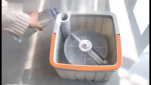 SOLID HOME Self Wash Spin Mop 2.0 Spinner Flat Mop 360 Rotating Cleaner With Turbo Flushing Bucket