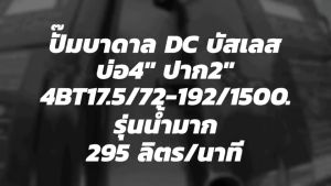 ปั๊มซัมเมิร์ส AC/DC ไฮบริด ไฟผสม รุ่น 4BT17.5/72 -192/1500 ยี่ห้อ LEBENTO ***รบกวนสั่งซื้อ 1 ตัว ต่อ 1 คำสั่งซื้อค่ะ *