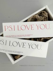 Thiệp Chúc Ngày Lễ Tình Nhân PS. I LOVE YOU 2.14 Thiệp Chúc Mừng Sáng Tạo Chất Liệu Giấy Thiết Kế Tùy Chỉnh Đồ Dùng Văn Phòng Phẩm