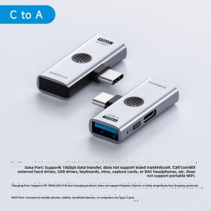 Hagibis | Type-C OTG Splitter PD Charging Adapter for Mobile Hard Drive and iPad/iPhone