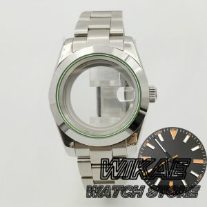 36mm/39mm Polished Case MILGAUSS Sapphire Glass Black Dial Lightning Hands Fit NH35 NH36 Miyota DG ETA2824 PT5000 Movement Parts