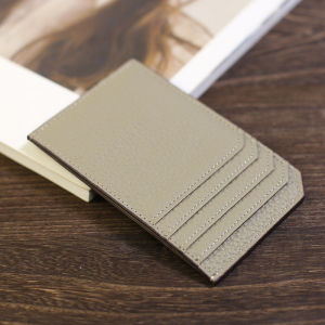 กระเป๋าใส่บัตรหนังวัวชั้นดีแบบบางเฉียบ กระเป๋าใส่ใบขับขี่แบบพกพาขนาดเล็ก กระเป๋าใส่บัตรแบบหนึ่งชิ้น กระเป๋าใส่บัตรแบบเรียบง่าย กระเป๋าใส่บัตรแบบหนังวัวชั้นดี