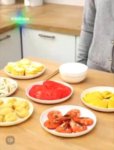 Piring Warna Warni Bone Plate Wheat Plate Snack Dish Food Grade Plastic 骨盘 麦盘 小吃盘 食品级塑料