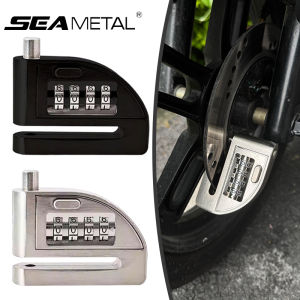 SEAMETAL Motorcycle Password Disc Brake Lock Anti-pry Disc Lock Waterproof Rust-proof Electric Car Bike Anti-theft Lock