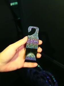 Rhinestone Decor Car Seat Back Hook Hanger Universal Bling Diamond Vehicle Auto Headrest Storage Holder Car Accessories