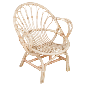 MEIDIHUAFU | Natural Wicker Relaxation Chair for Elderly Single Person with Backrest
