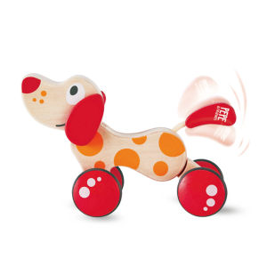 Hape | Baby Wooden Creative Walking Pull Dog Toy