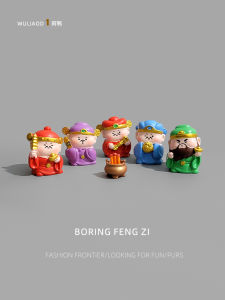 Creative Desktop Decorations Wealth Attracting Deity Resin Crafted Desk Accessories Stress Relief Healing Office Decorations