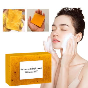100g Xà Phòng Thủ Công Chanh Nghệ Acid Kojic Tự Nhiên Làm Sáng Da Trị Thâm Dưỡng Ẩm Làm Sạch Da Mặt
