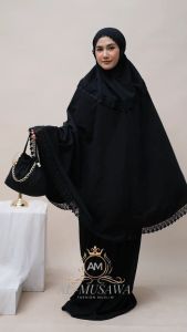 Mukena Dewasa Katun Premium Daily Maura Travelling