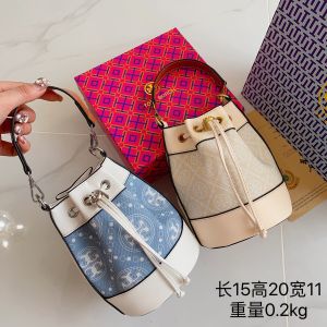 2023 New Tory Burch Women's Bucket Bag: Crossbody & Single Shoulder Straps