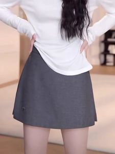 กางเกงขายาวทรงเอสีเทา กางเกงขายาวทรงหลวมสำหรับผู้หญิงไซส์ใหญ่ กางเกงขายาวทรงเอสำหรับใส่ไปทำงานในฤดูร้อน