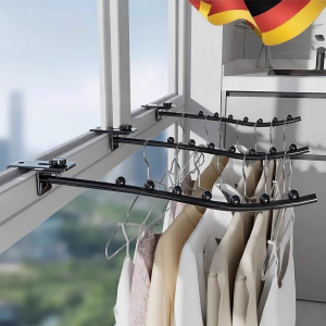 Window Balcony Clothes Drying Hook Rack