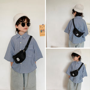 Childrens Chest Pack Boy Handsome Small Shoulder Bag K-style Western Style Outing Girls Crossbody Bag Baby Waist Bag Change Backpack