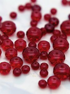 Czech Cut Garnet Dark Red Dark Red Hollow Bead Abacus Beads Spacer Bead Bracelet Necklace DIY Ornament Accessories