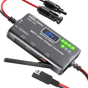 MPPT 10A 12V Solar Charge Controller with LCD Display Solar Panel Charge Controller with Type-C and USB Output for Solar Panel